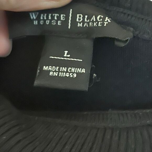 White House Black Market	Women's Black Cowl Neck  Dress - Picture 2 of 7